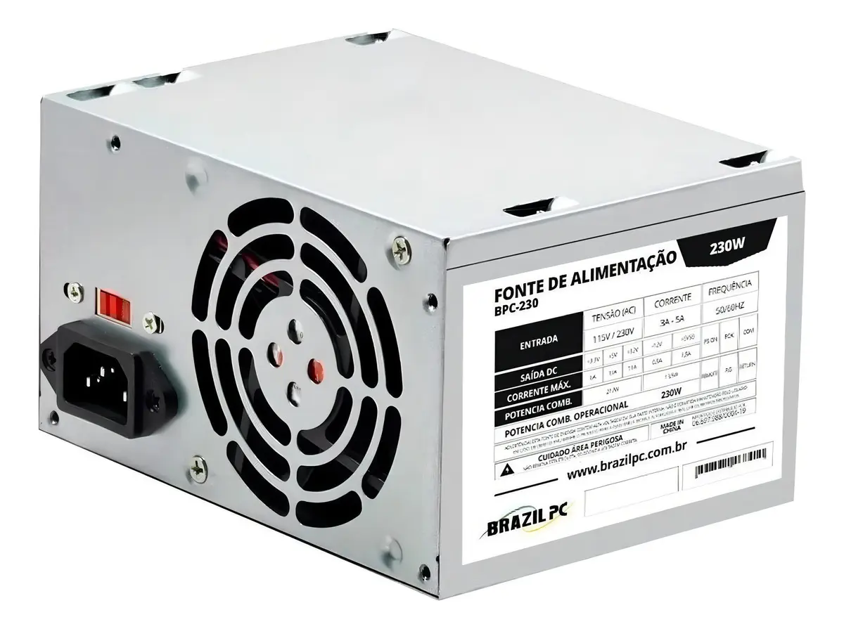 Fonte de alimentação Brazil PC BPC-230 para PC 230W prata - 1