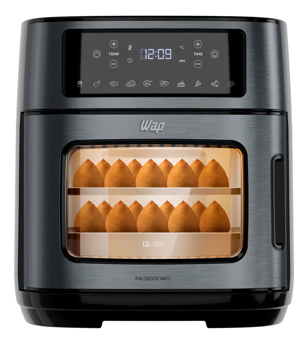 Fritadeira Elétrica Air Fryer Oven Black INOX WAP WAOD2 12 Litros - 1