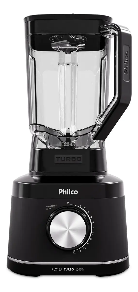 Liquidificador Philco 1500W 3,1L 12 Velocidades com 6 Lâminas PLQ15A - 1