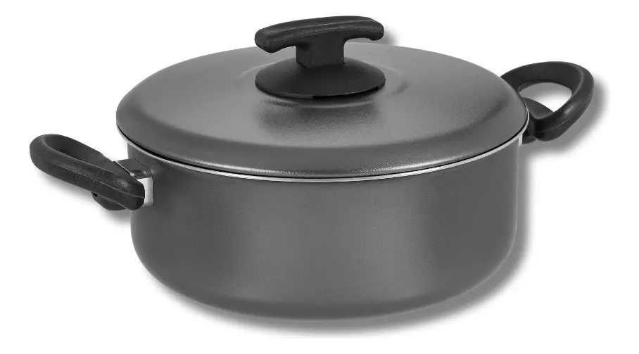 Caçarola Panela Fort Flon No 22 3,3l Antiaderente Cor Grafite - 1