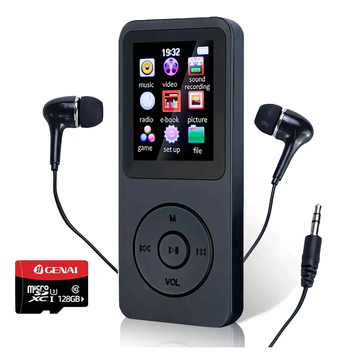 Leitor De Mp3 E Mp4 Iigenai Gn-408 Cor Branco Branco - 1
