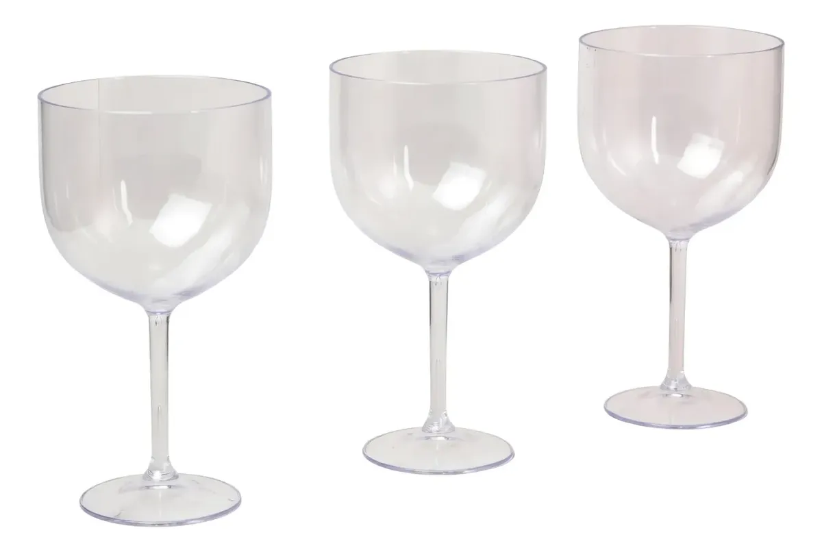 Kit 20 Taças Acrílico 450ml Transparente Para Gin Rafabrindes Festa - 1