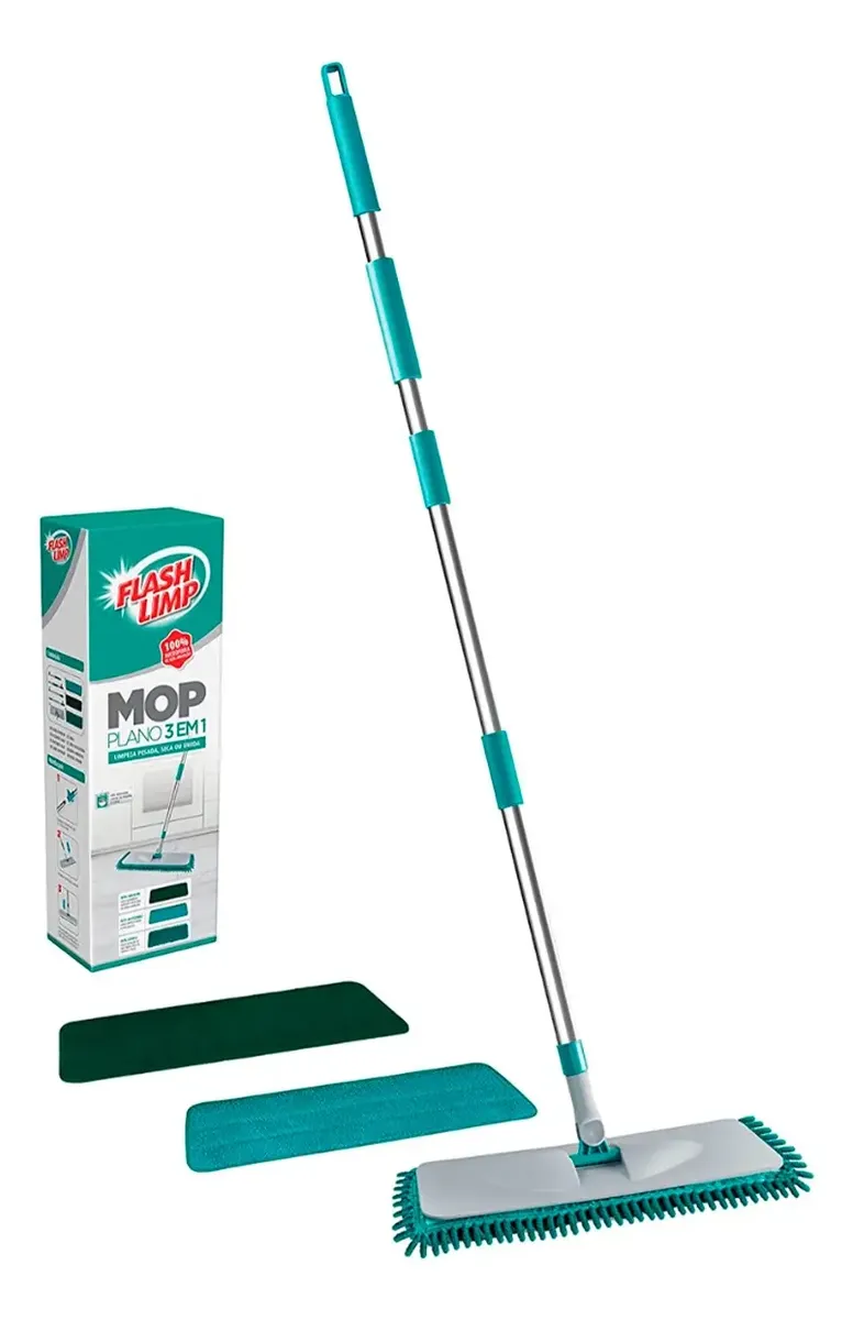 Mop Plano 3 Em 1 Limpeza Pesada Mop0617 Flash Limp - 1