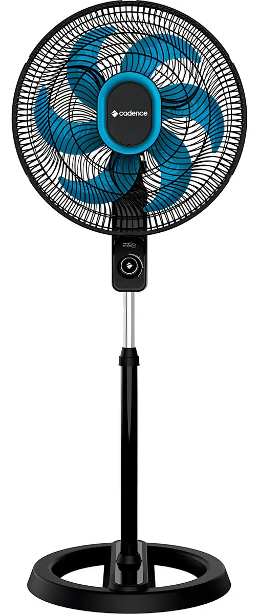 Ventilador Coluna Cadence Refresh Turbo Pro 40cm 140w Estrutura Preto Pás Azul Material das pás Plástico 110v - 1