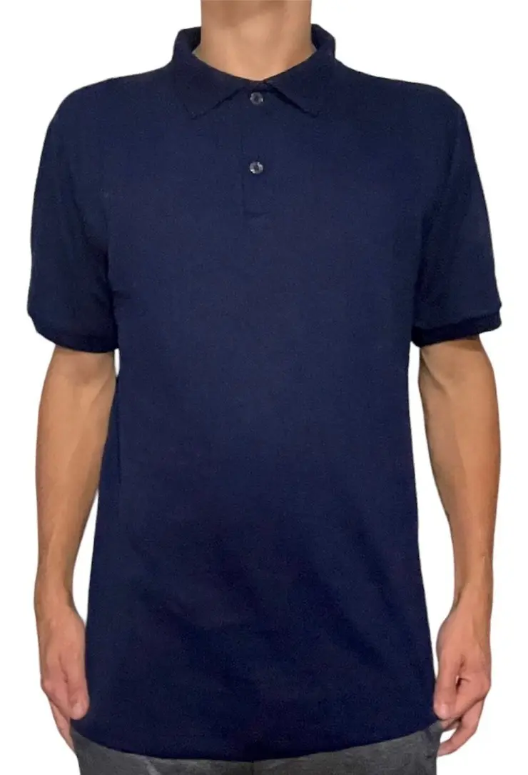 Camiseta Polo Masculina Básica Malha Piquet Lisa Tam M - 1