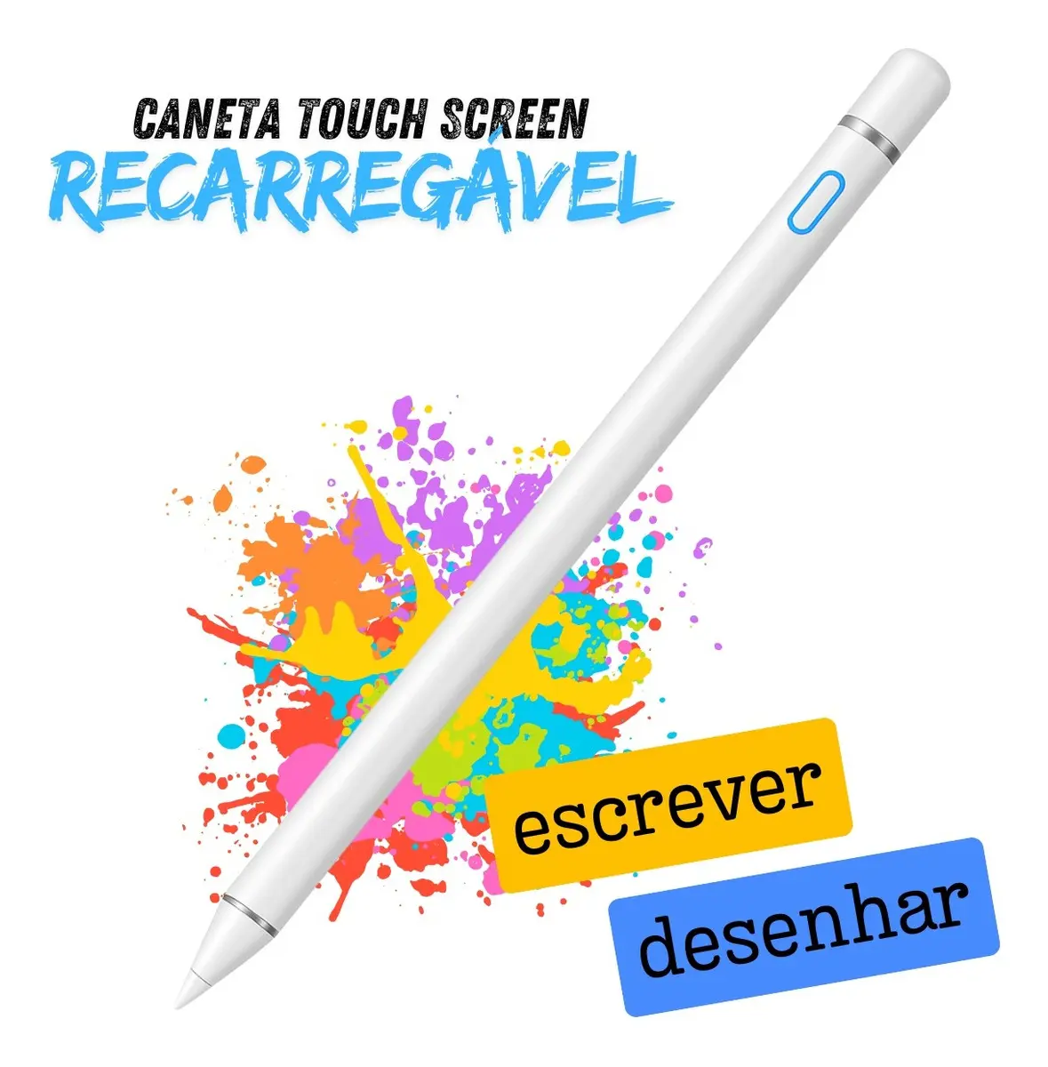 Caneta Touch Para Tablet Redmi Pad 2 Ponta Fina Recarregável - 1