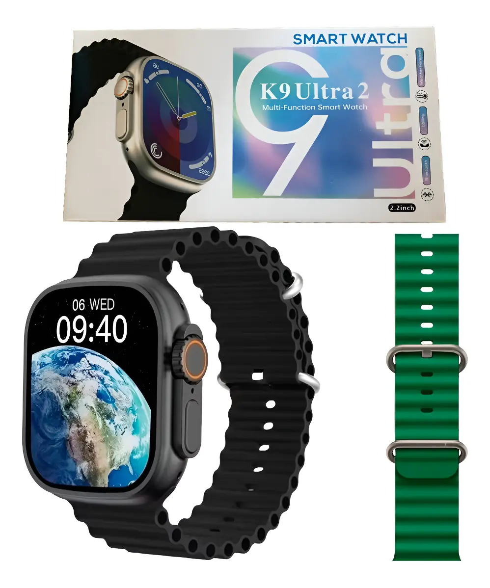 Relógio Smartwatch K9 Ultra 2 Com 2 Pulseiras - 1
