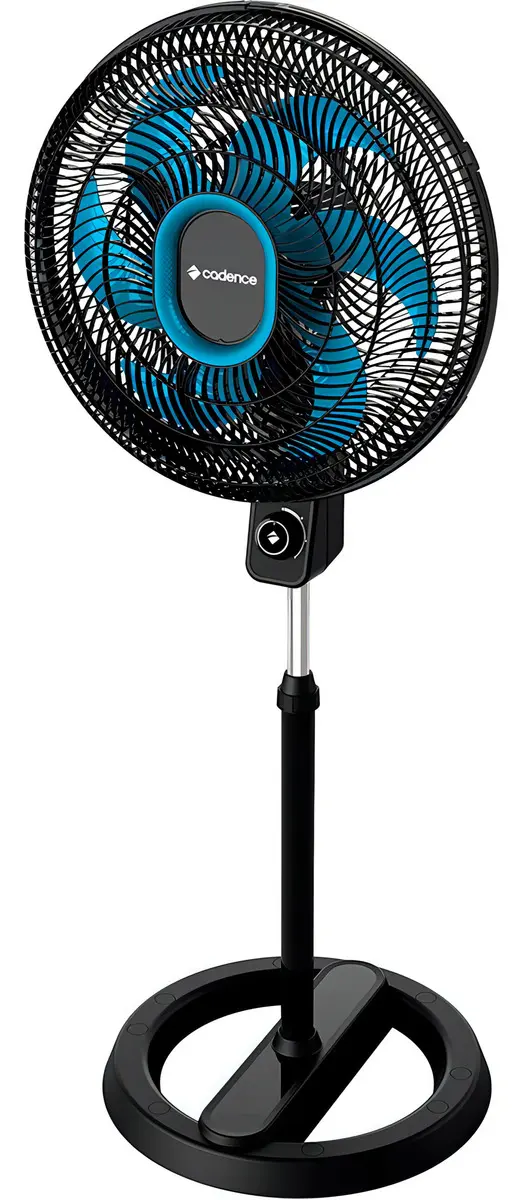 Ventilador Coluna Cadence Refresh Turbo Pro 40cm 140w Estrutura Preto Pás Azul Material das pás Plástico 110v - 2