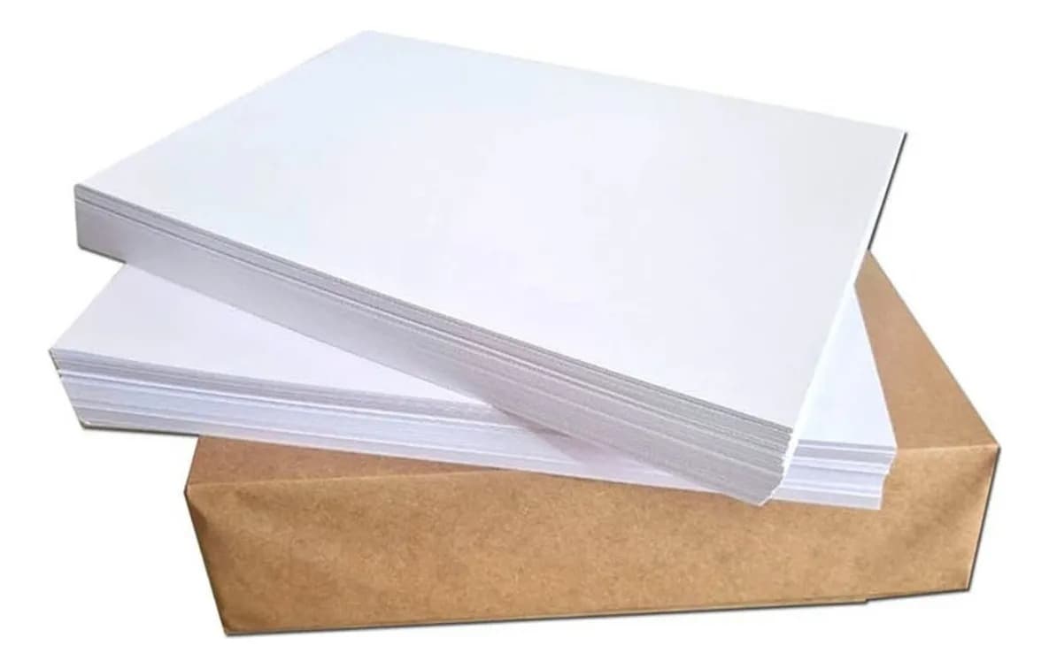 Papel Cartão Branco - Papel Triplex Tamanho A4 100 Folhas - 1