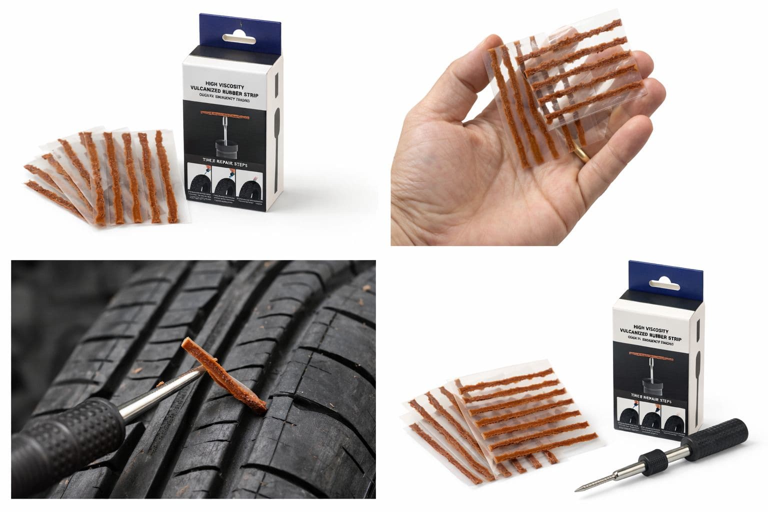 Kit Refil Macarrão Reparo De Pneus Remendo - 1