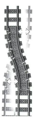 Lego 60205 Cidade Trilhos Retas Curvas Construção 20 Pçs - 2