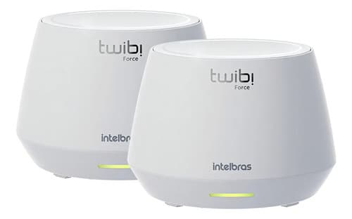 Conjunto Roteador Mesh Wifi 6 Intelbras Twibi Force Ax 2 Uni Branco - 1