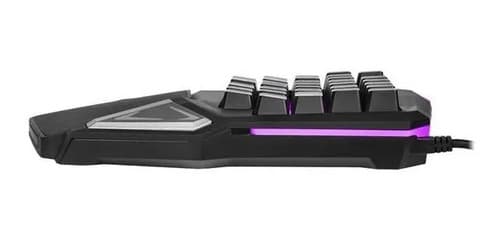 Teclado Gamer One Hand Drugi Semi Mecânico Com Luz Led Tc238 Cor De Teclado Preto - 5