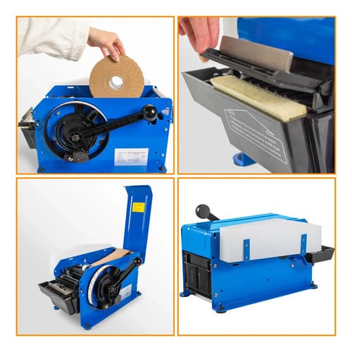 Máquina Dispensador Aplicador Fita Gomada Água Manual Fx-800 Azul - 2