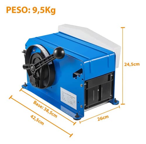 Máquina Dispensador Aplicador Fita Gomada Água Manual Fx-800 Azul - 7