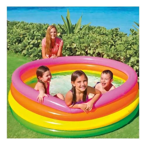 Piscina Inflável Infantil Sunset 780 Litros Intex 56441 Colorful - 9