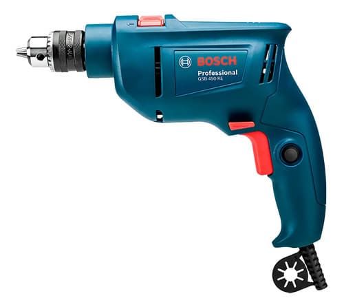 Furadeira Martelete Parafusadeira Elétrica De 10mm Bosch Gsb 450 450w + 0 Baterías De 0mah + Accesorio Com Caixa De Papelão Azul 127v - 3