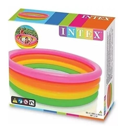 Piscina Inflável Infantil Sunset 780 Litros Intex 56441 Colorful - 3