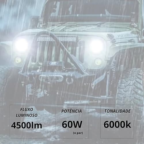 Par Farol 7 Polegadas Redondo Led Angel Eyes Drl + Seta - 8