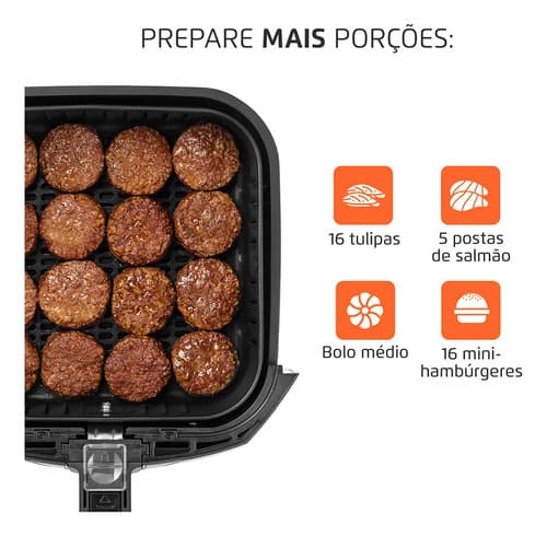 Fritadeira Air Fryer Mondial Family 4l Afn-40-bfs Preto 127v - 3