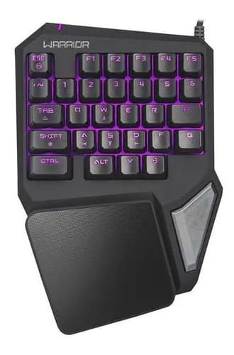 Teclado Gamer One Hand Drugi Semi Mecânico Com Luz Led Tc238 Cor De Teclado Preto - 4