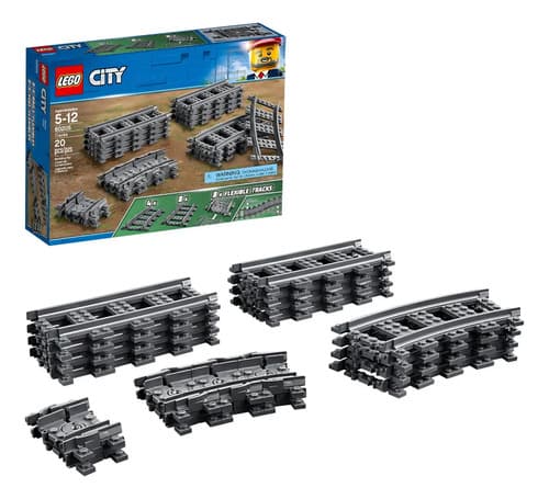 Lego 60205 Cidade Trilhos Retas Curvas Construção 20 Pçs - 5