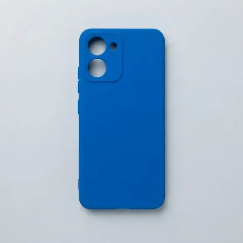 Capa Silicone Aveludada Compatível Moto G06 Azul - 4