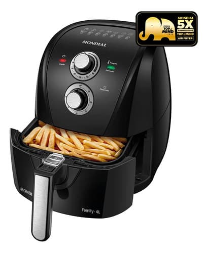Fritadeira Air Fryer Mondial Family 4l Afn-40-bfs Preto 127v - 1
