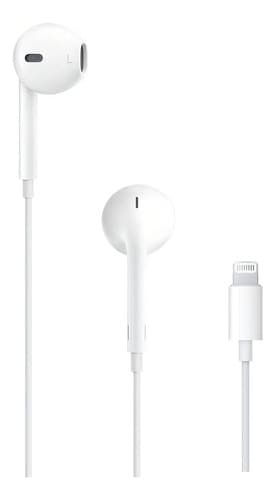 Fone De Ouvido Apple De 3,5 Mm Earpods Intra-auricular Com Conector Lightning Branco - 2