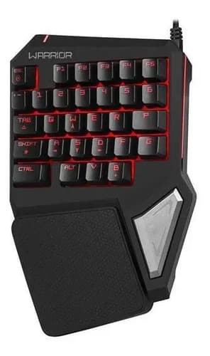Teclado Gamer One Hand Drugi Semi Mecânico Com Luz Led Tc238 Cor De Teclado Preto - 3