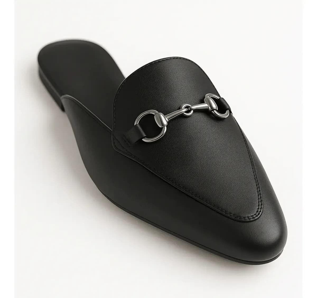 Sapatilha Mule Feminina Com Enfeite Moda Mule Bico Fino - 1