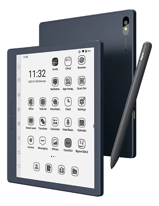 leitor de e-books bigme 8gb+128gb azul - 1