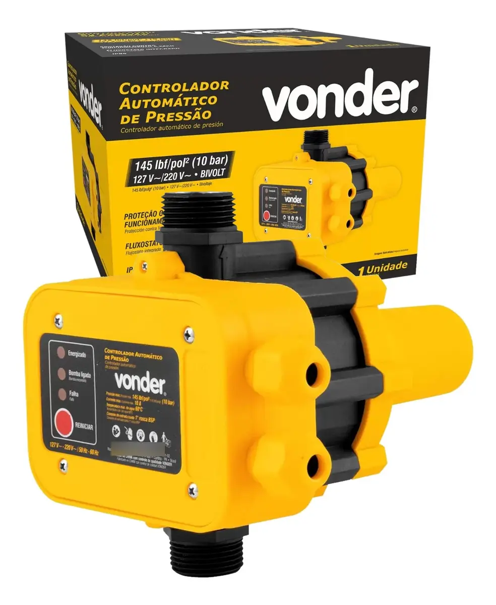 Controlador Automático Pressão Bomba Motobomba Bivolt Vonder - 1