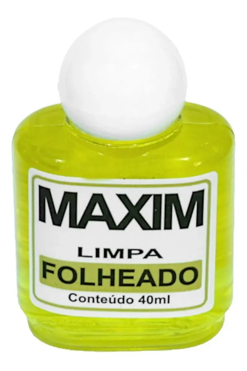 Limpa Folheado Maxim 40ml - Limpa Brinco, Correntes, Anéis - 1