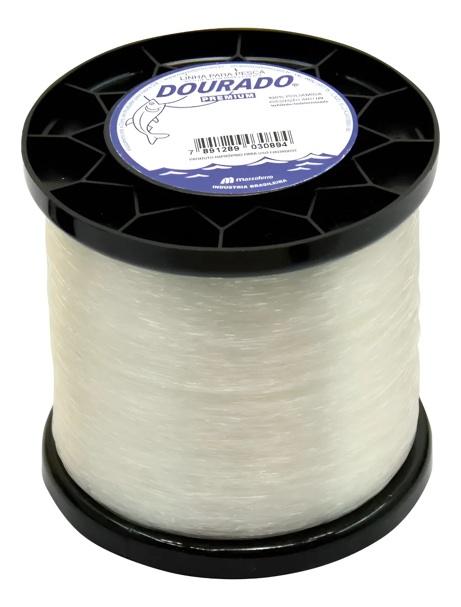 Linha Dourado 250gr Monofilamento Para Pesca Redes Tarrafas - 1