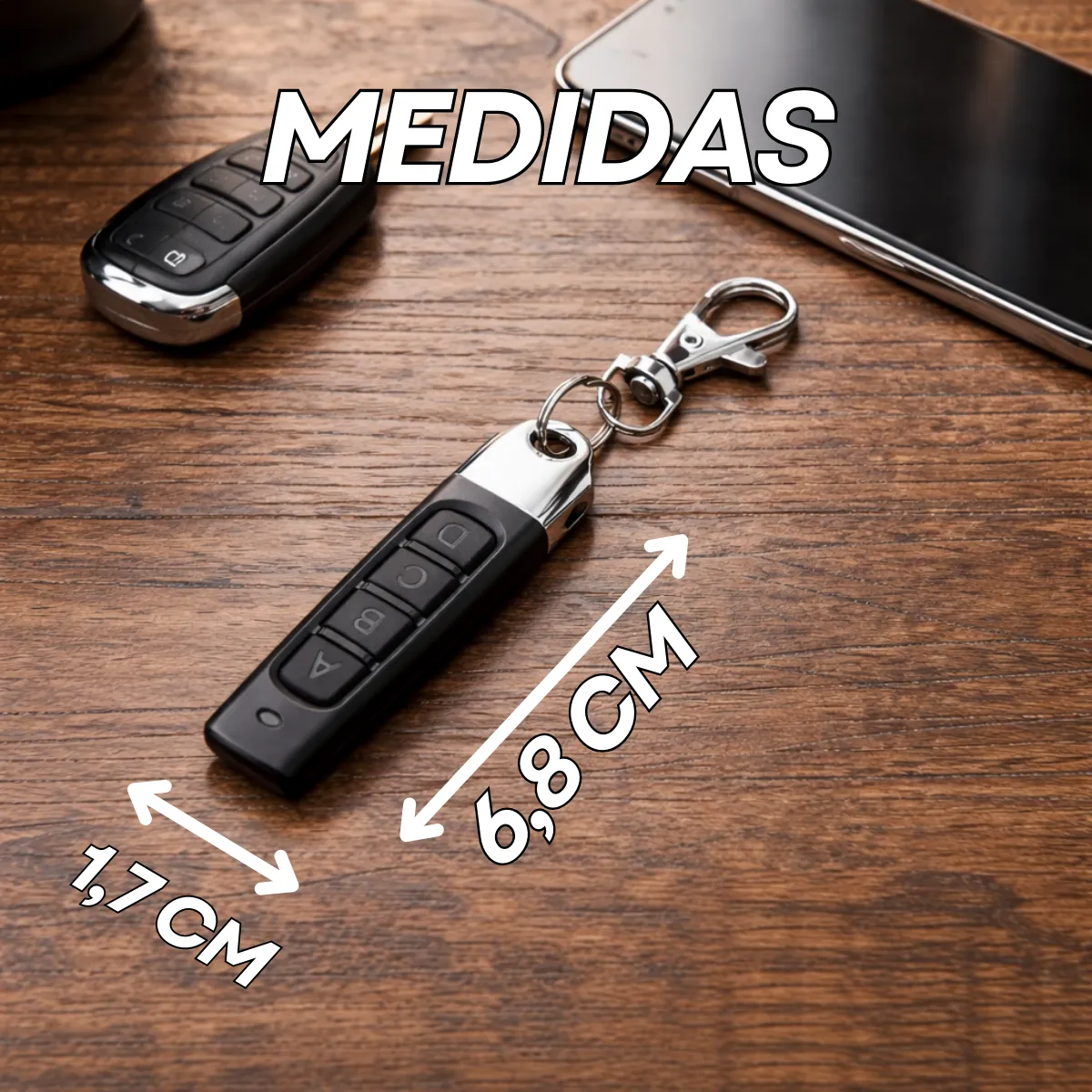 Controle Remoto 433mhz Para Portão De Garagem - 1