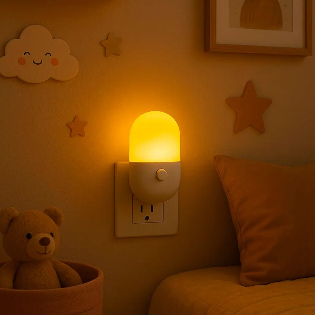 Mini Abajur Luminária Tomada Luz Noturna Led Bivolt Decora - 1