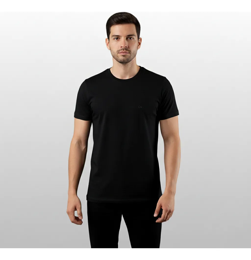 Camiseta Ogochi Algodão Básica Lisa Masculina Premium - 1