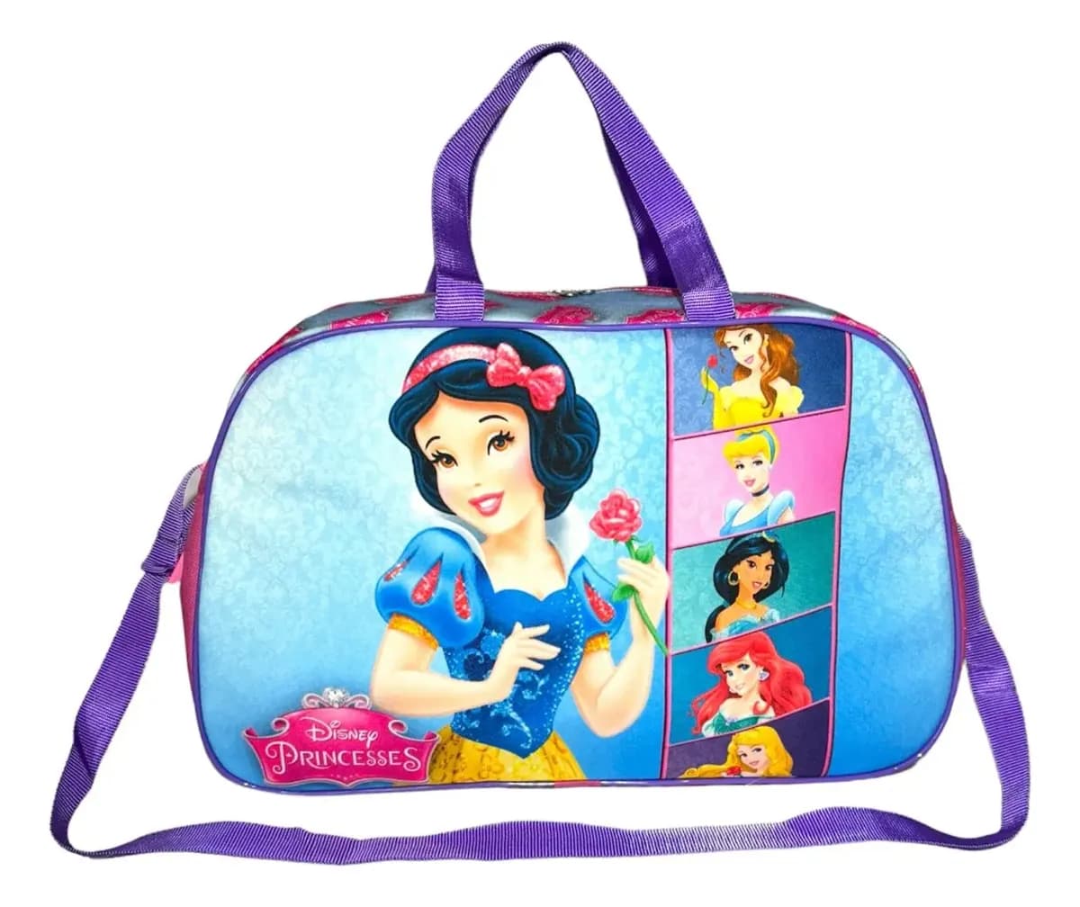 Bolsa Sacola Infantil De Viagem/passeio Meninas Princesas - 1