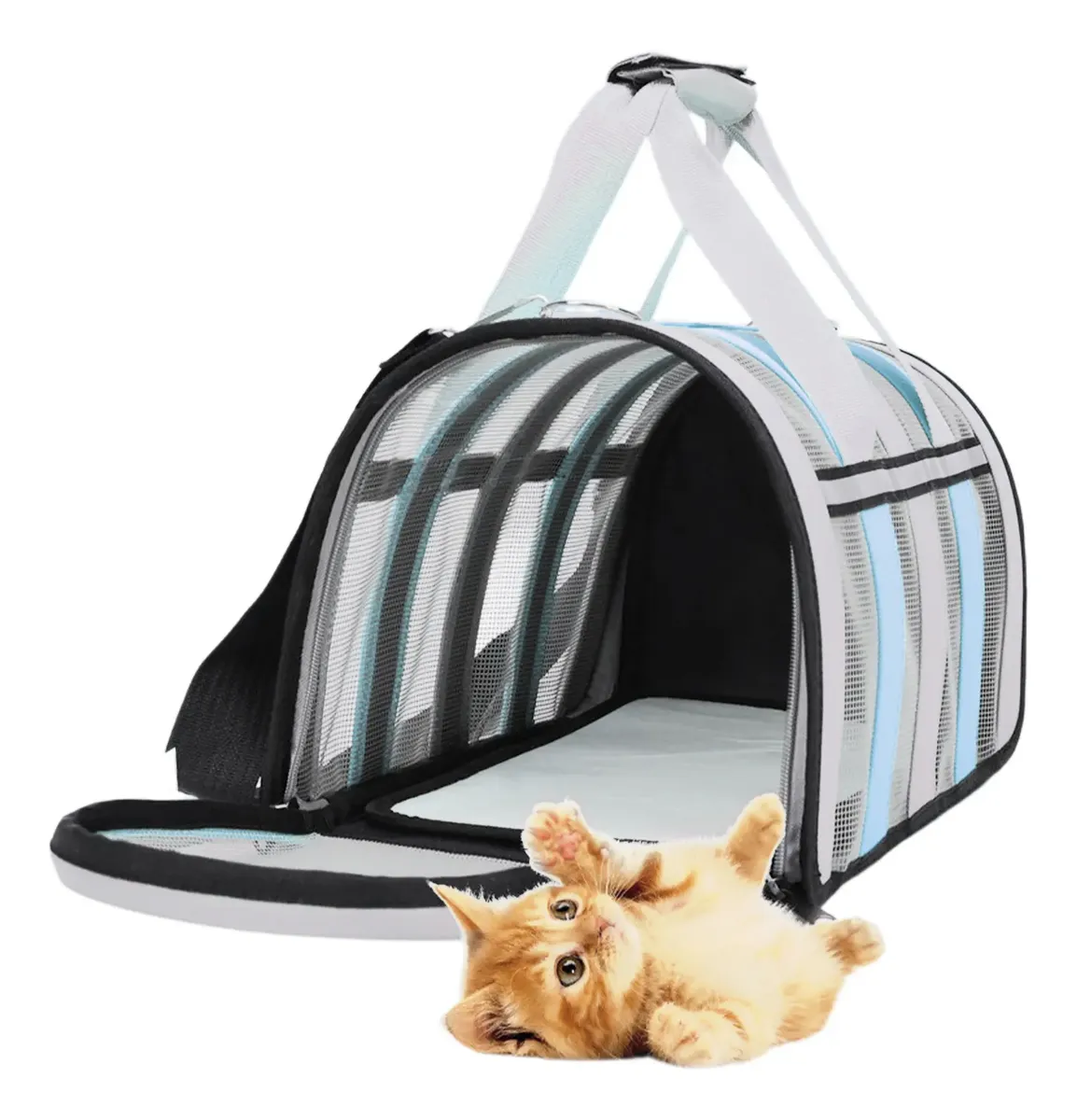Mala Transporte Pet P Ultraleve Ventilação Total Cabine Aérea - 2