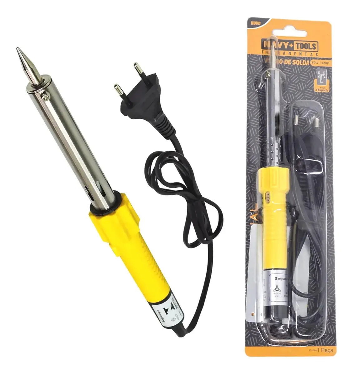 Ferro De Solda 60w Profissional Navy+Tools C/ Suporte - 1