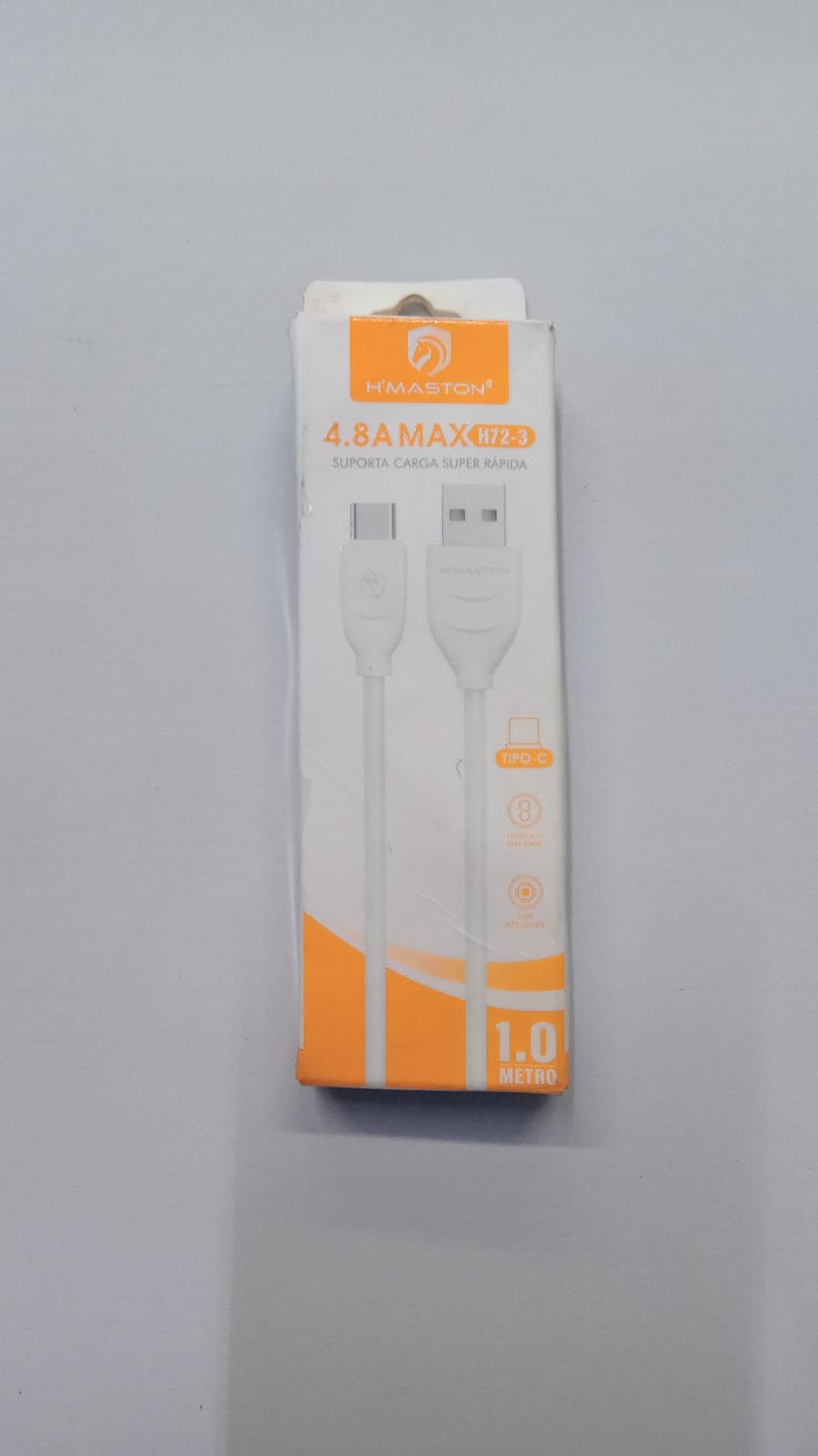 Cabo USB para USB-C H'mastonTurbo de 1 m para DE R$11 POR - 1