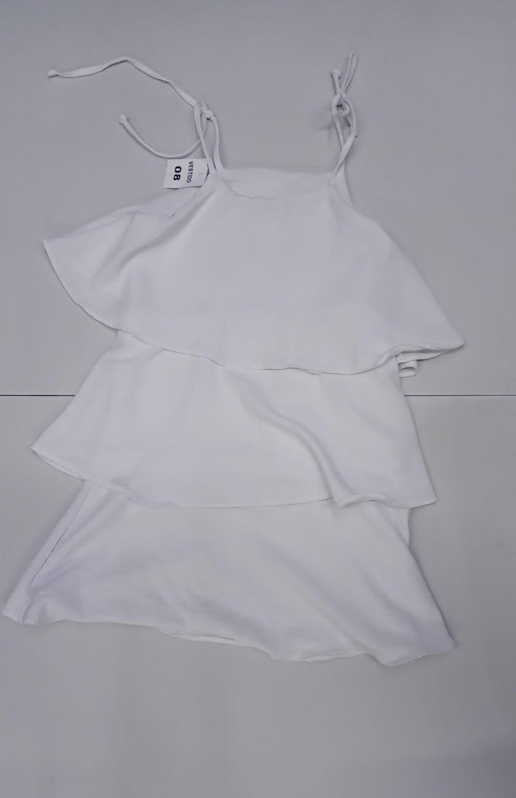 Vestido Feminino branco N08 DE R$29,99 POR - 1