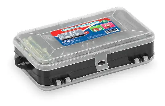 Box Caixa Organizadora C/ Divisórias Mini Double Case 8002 - 1