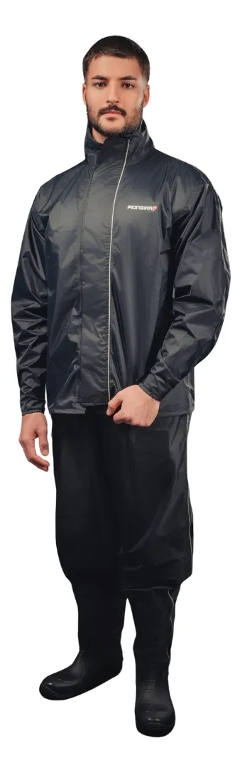 Capa De Chuva Impermeavel Pioneira Nylon Storm Preto - 1