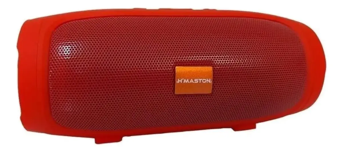Caixa de Som Portátil H'maston H007 Bluetooth Vermelho À Prova D'água - 1