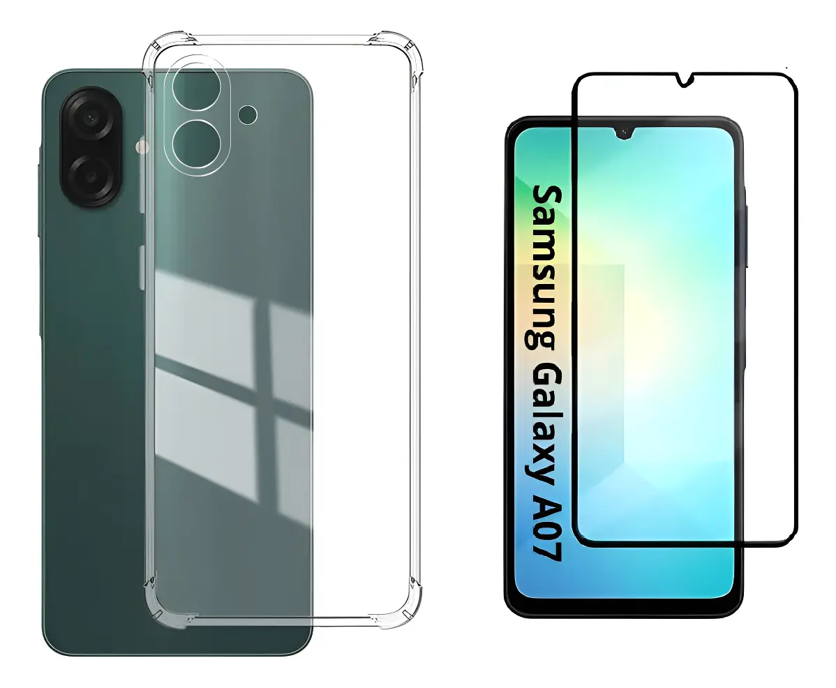 Capa Capinha Case Anti Shock Para Samsung A07 + Película - 1