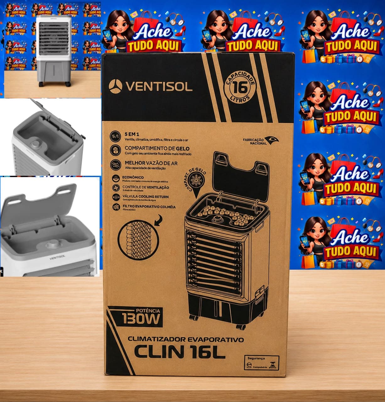 Ventisol Climatizador CLIN 16-01 127v br/cz Ventisol - 1
