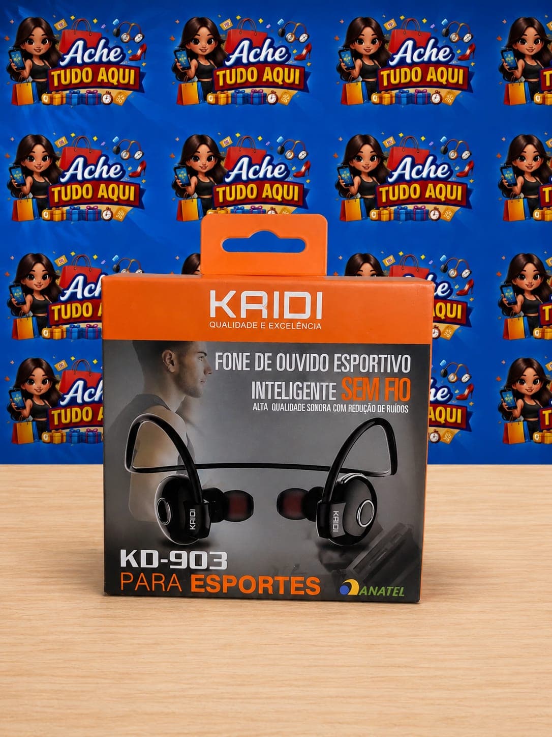 Fone de Ouvido Bluetooth Kd 903 para esporte - 1