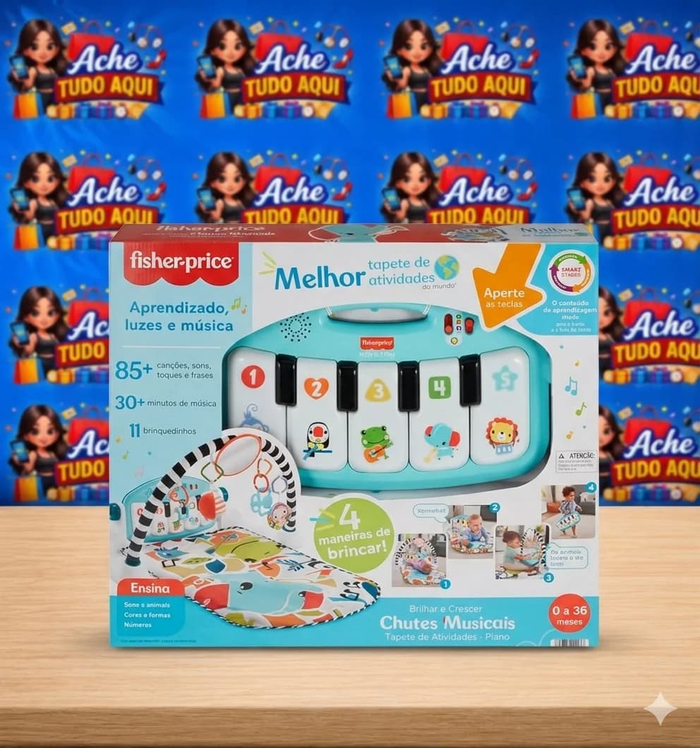 Tapete de atividade Pianinho Deluxe Fisher Price - 1